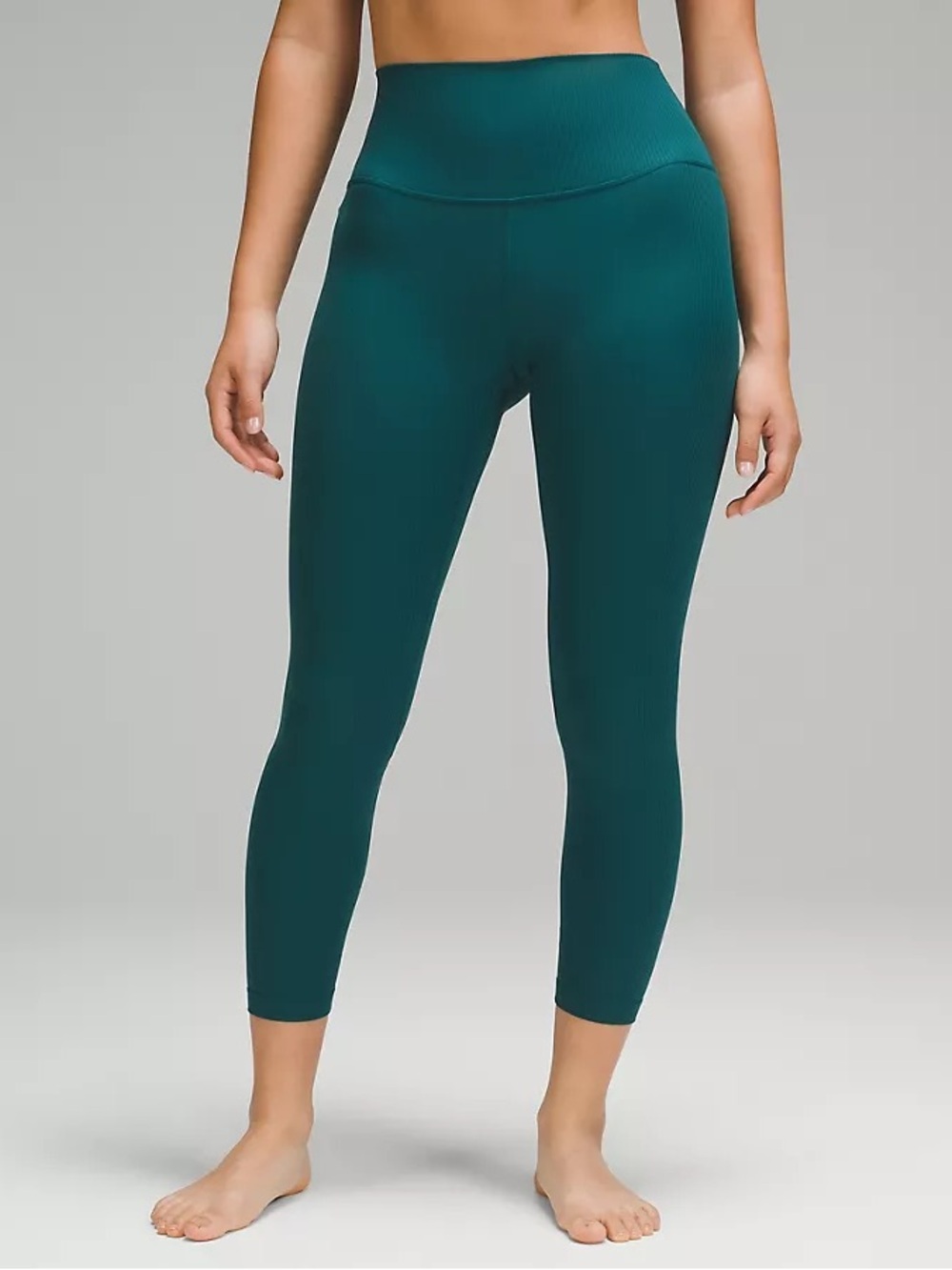Lululemon Align™ Ribbed High-Rise Pant 25” - Storm Teal, Size 6